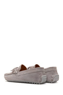 Men's Gray Suede Leather Casual Loafer | Derimod Men's Gray Suede Leather Casual Loafer | Derimod