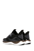 Derimod Zero Men's Black Lace-Up Thick Soled Fabric Sneaker | Derimod Derimod Zero Men's Black Lace-Up Thick Soled Fabric Sneaker | Derimod