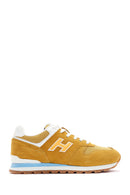 Hammer Jack Men's Yellow Suede Leather Colombia M Sneaker | Derimod Hammer Jack Men's Yellow Suede Leather Colombia M Sneaker | Derimod