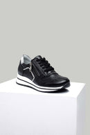 Yüksek Topuklu Kadın Deri Sneaker | Derimod Yüksek Topuklu Kadın Deri Sneaker | Derimod