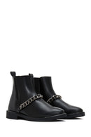 Women's Black Chain Detailed Chelsea Boots | Derimod Women's Black Chain Detailed Chelsea Boots | Derimod
