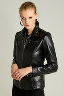 Vera Kadın Deri Ceket | Derimod Vera Kadın Deri Ceket | Derimod