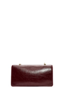 Kadın Bordo Zincir Askılı Kol Çantası | Derimod Kadın Bordo Zincir Askılı Kol Çantası | Derimod