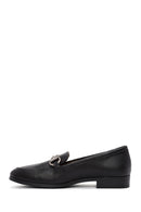 Women's Black Buckle Detailed Leather Masculine Loafer | Derimod Women's Black Buckle Detailed Leather Masculine Loafer | Derimod