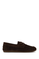 Woman Brown Lace-up Suede Casual Shoes | Derimod Woman Brown Lace-up Suede Casual Shoes | Derimod