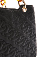 Kadın Siyah Uzun Askılı Kapitone Kol Çantası | Derimod Kadın Siyah Uzun Askılı Kapitone Kol Çantası | Derimod