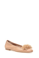 Boncuk Detaylı Kadın Deri Babet | Derimod Boncuk Detaylı Kadın Deri Babet | Derimod