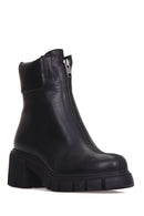 Women's Zippered Leather Boots | Derimod Women's Zippered Leather Boots | Derimod