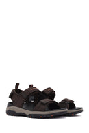 Skechers Men's Brown Tresmen - Ryer Fabric Sandals | Derimod Skechers Men's Brown Tresmen - Ryer Fabric Sandals | Derimod