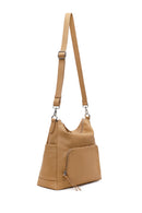 Woman Beige Long-Strap Shoulder Bag | Derimod Woman Beige Long-Strap Shoulder Bag | Derimod