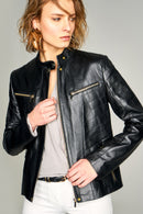 Flash Kadın Deri Ceket | Derimod Flash Kadın Deri Ceket | Derimod