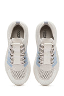 Derimod Zero Women's Grey Thick-Soled Lace-Up Fabric Sneakers | Derimod Derimod Zero Women's Grey Thick-Soled Lace-Up Fabric Sneakers | Derimod