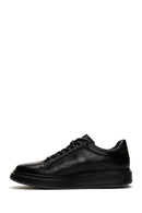 Men's Black Leather Thick Soled Sneaker | Derimod Men's Black Leather Thick Soled Sneaker | Derimod