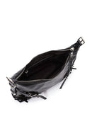 Kadın Siyah Metal Detaylı Omuz Çantası | Derimod Kadın Siyah Metal Detaylı Omuz Çantası | Derimod