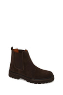 Male Brown Suede Casual Chelsea Boots | Derimod Male Brown Suede Casual Chelsea Boots | Derimod