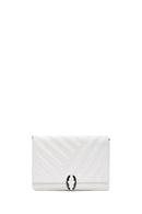 Women's White Long Strap Shoulder Bag | Derimod Women's White Long Strap Shoulder Bag | Derimod