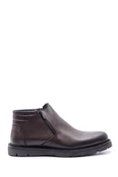 Men's Zipper Detailed Leather Boots | Derimod Men's Zipper Detailed Leather Boots | Derimod