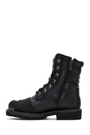 Harley Davidson Men's Black Riddick Leather Boots | Derimod Harley Davidson Men's Black Riddick Leather Boots | Derimod