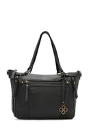 Kadın Siyah Uzun Askılı Kol Çantası | Derimod Kadın Siyah Uzun Askılı Kol Çantası | Derimod