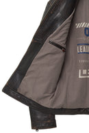 Kobe Men's Bronze Leather Jacket | Derimod Kobe Men's Bronze Leather Jacket | Derimod