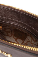 Woman Brown Long-Strap Printed Crossbody Bag | Derimod Woman Brown Long-Strap Printed Crossbody Bag | Derimod