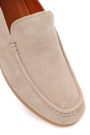 Male Beige Suede Leather Loafer | Derimod Male Beige Suede Leather Loafer | Derimod