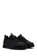 Erkek Siyah Nubuk Deri Sneaker | Derimod Erkek Siyah Nubuk Deri Sneaker | Derimod