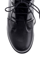 Women's Lace-Up Leather Boots | Derimod Women's Lace-Up Leather Boots | Derimod