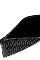 Women's Black Long Chain Strap Printed Clutch Bag | Derimod Women's Black Long Chain Strap Printed Clutch Bag | Derimod