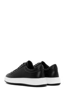 Erkek Siyah Bağcıklı Deri Sneaker | Derimod Erkek Siyah Bağcıklı Deri Sneaker | Derimod