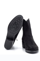 Women's Suede Heeled Boots | Derimod Women's Suede Heeled Boots | Derimod