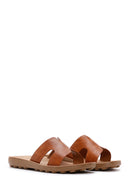 Women's Tan Casual Slippers | Derimod Women's Tan Casual Slippers | Derimod
