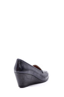 Women's Snakeskin Patterned Wedge Heeled Shoes | Derimod Women's Snakeskin Patterned Wedge Heeled Shoes | Derimod