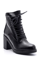Women's Heeled Boots with Lace Detail | Derimod Women's Heeled Boots with Lace Detail | Derimod