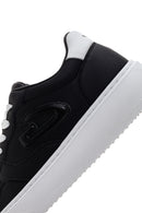 Alberto Guardiani Men's Black New Era Thick Soled Leather Sneaker | Derimod Alberto Guardiani Men's Black New Era Thick Soled Leather Sneaker | Derimod