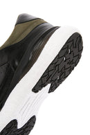 Erkek Siyah Bağcıklı Kalın Tabanlı Deri Casual Sneaker | Derimod Erkek Siyah Bağcıklı Kalın Tabanlı Deri Casual Sneaker | Derimod