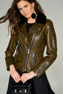 Lily Kadın Deri Ceket | Derimod Lily Kadın Deri Ceket | Derimod