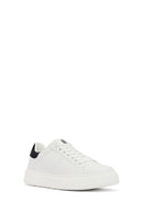 Male White Lace-Up Chunky Sneaker | Derimod Male White Lace-Up Chunky Sneaker | Derimod