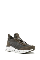 Derimod Zero Men's Beige Thick-Soled Lace-Up Fabric Sneakers | Derimod Derimod Zero Men's Beige Thick-Soled Lace-Up Fabric Sneakers | Derimod