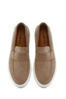 Men's Beige Leather Loafer | Derimod Men's Beige Leather Loafer | Derimod