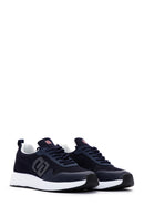 Derimod Zero Men's Navy Blue Lace-Up Thick Sole Sneaker | Derimod Derimod Zero Men's Navy Blue Lace-Up Thick Sole Sneaker | Derimod