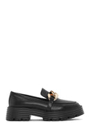 Kadın Siyah Kalın Tabanlı Maskülen Loafer | Derimod Kadın Siyah Kalın Tabanlı Maskülen Loafer | Derimod