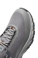 Skechers Men's Grey Lace-Up Fabric Sneakers | Derimod Skechers Men's Grey Lace-Up Fabric Sneakers | Derimod