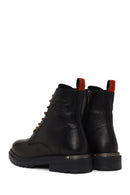 Harley Davidson Male Black Steven Zip Closure Leather Combat Boots | Derimod Harley Davidson Male Black Steven Zip Closure Leather Combat Boots | Derimod