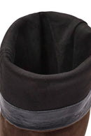 Women's Brown Thin Low Heel Suede Leather Boots | Derimod Women's Brown Thin Low Heel Suede Leather Boots | Derimod