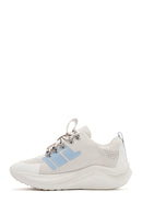 Derimod Zero Women's Grey Thick-Soled Lace-Up Fabric Sneakers | Derimod Derimod Zero Women's Grey Thick-Soled Lace-Up Fabric Sneakers | Derimod