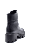 Women's Zipper Detailed Thick-Sole Heeled Boots | Derimod Women's Zipper Detailed Thick-Sole Heeled Boots | Derimod