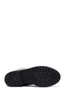 Women's Black Zippered Leather Boots | Derimod Women's Black Zippered Leather Boots | Derimod
