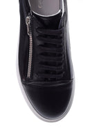 Erkek Fermuar Detaylı Deri Sneaker | Derimod Erkek Fermuar Detaylı Deri Sneaker | Derimod