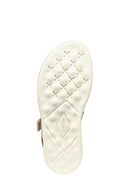 Geox Women Cream D Xand 2S E - Smo. Lea + Pear Strappy Leather Sandals | Derimod Geox Women Cream D Xand 2S E - Smo. Lea + Pear Strappy Leather Sandals | Derimod